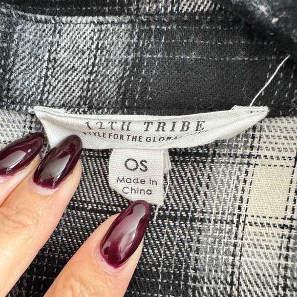 12th Tribe Fireside Plaid Flannel - Picture 3 of 3